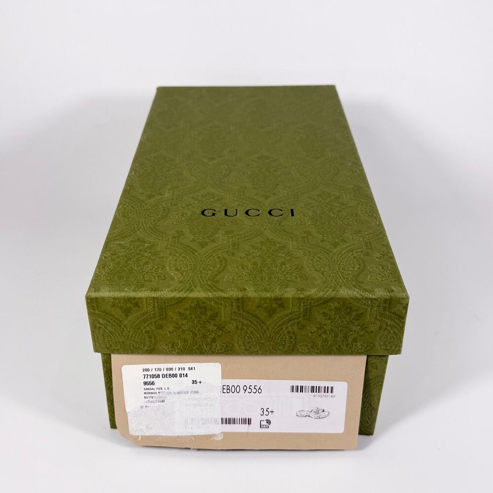 Gucci Shearling GG Cut Out Slide Sandal - Women’s 5.5 - Picture 8 of 8